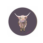 Heidi Highland Cow Coaster (set of 4)