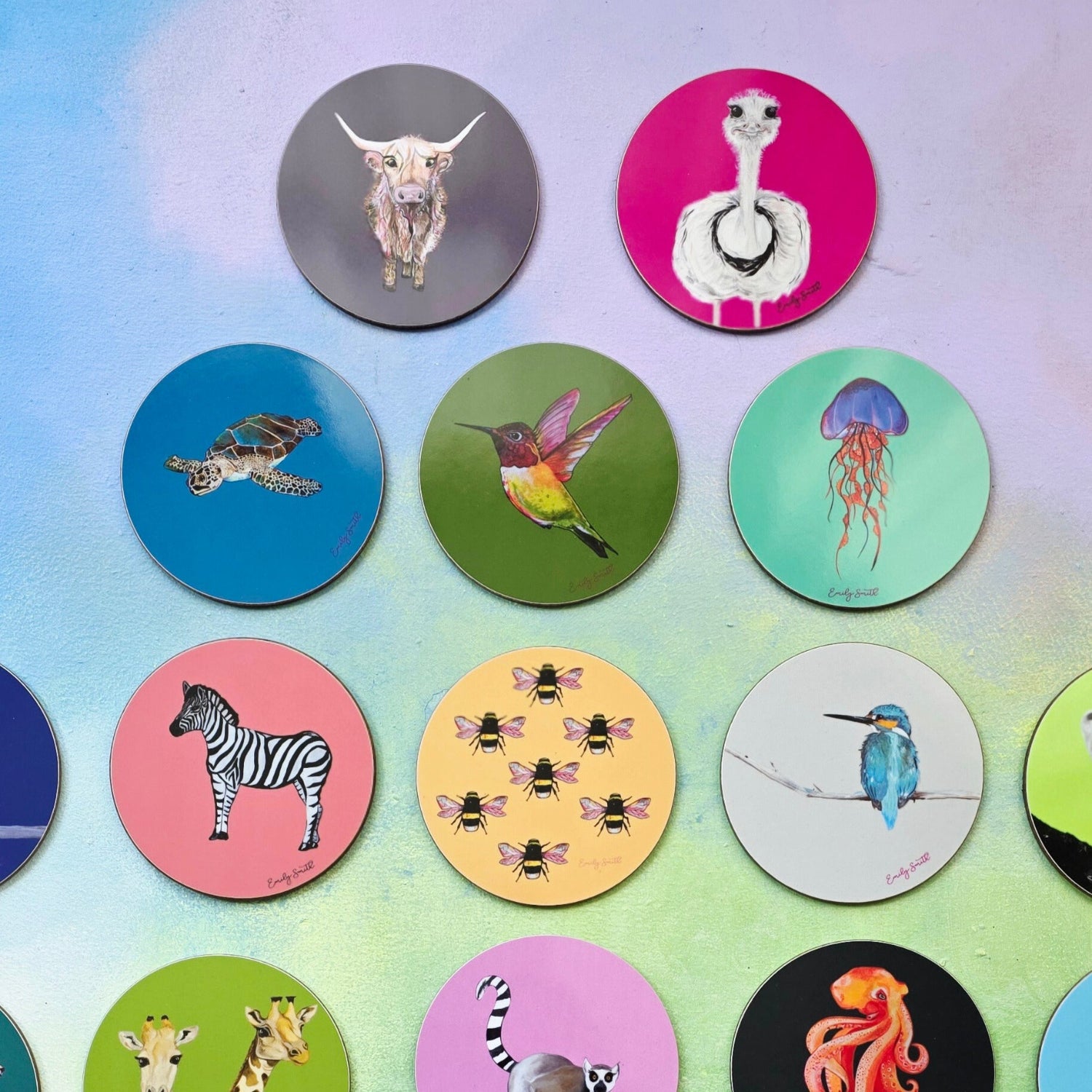 Heidi Highland Cow Coaster (set of 4)