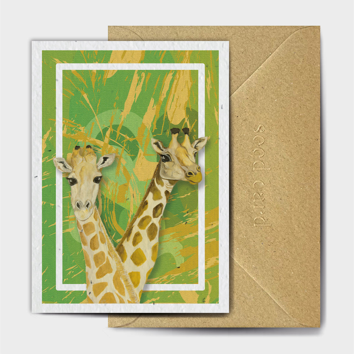 Elliott & Georgina giraffe Seed card