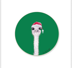 Francis Christmas Round Coaster